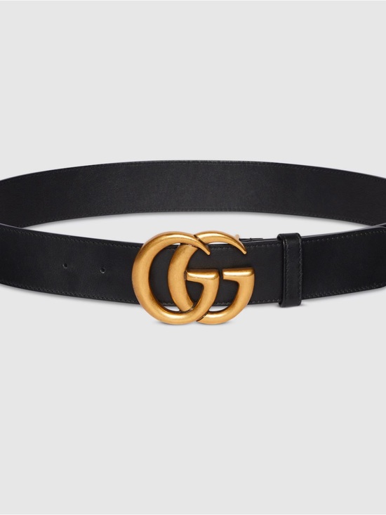 Gucci Accessories - Gucci mini GG Marmont black belt 0.8 38 made in Italy